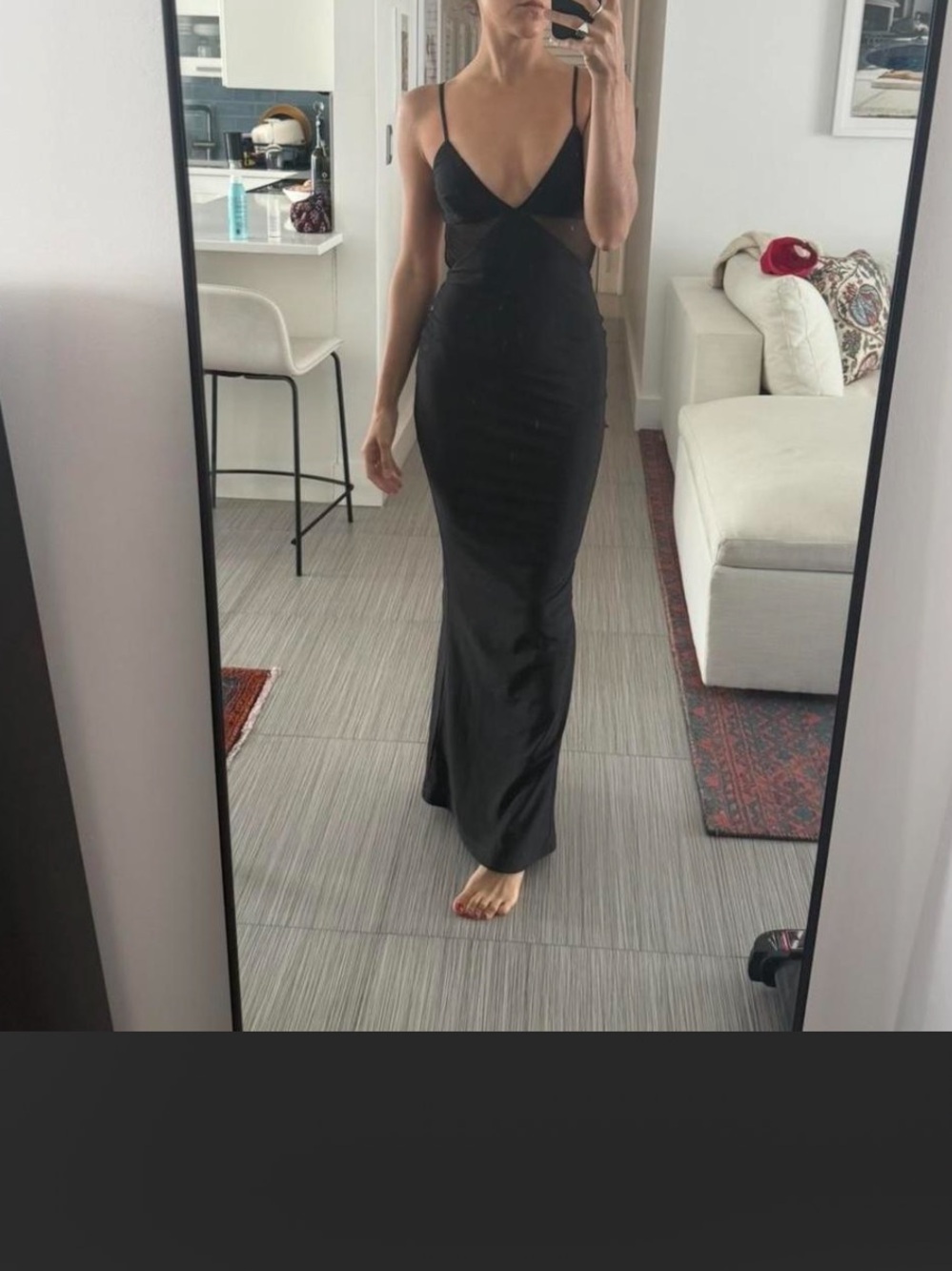 Retrofete Black Backless Maxi Dress - Picture 2 of 5